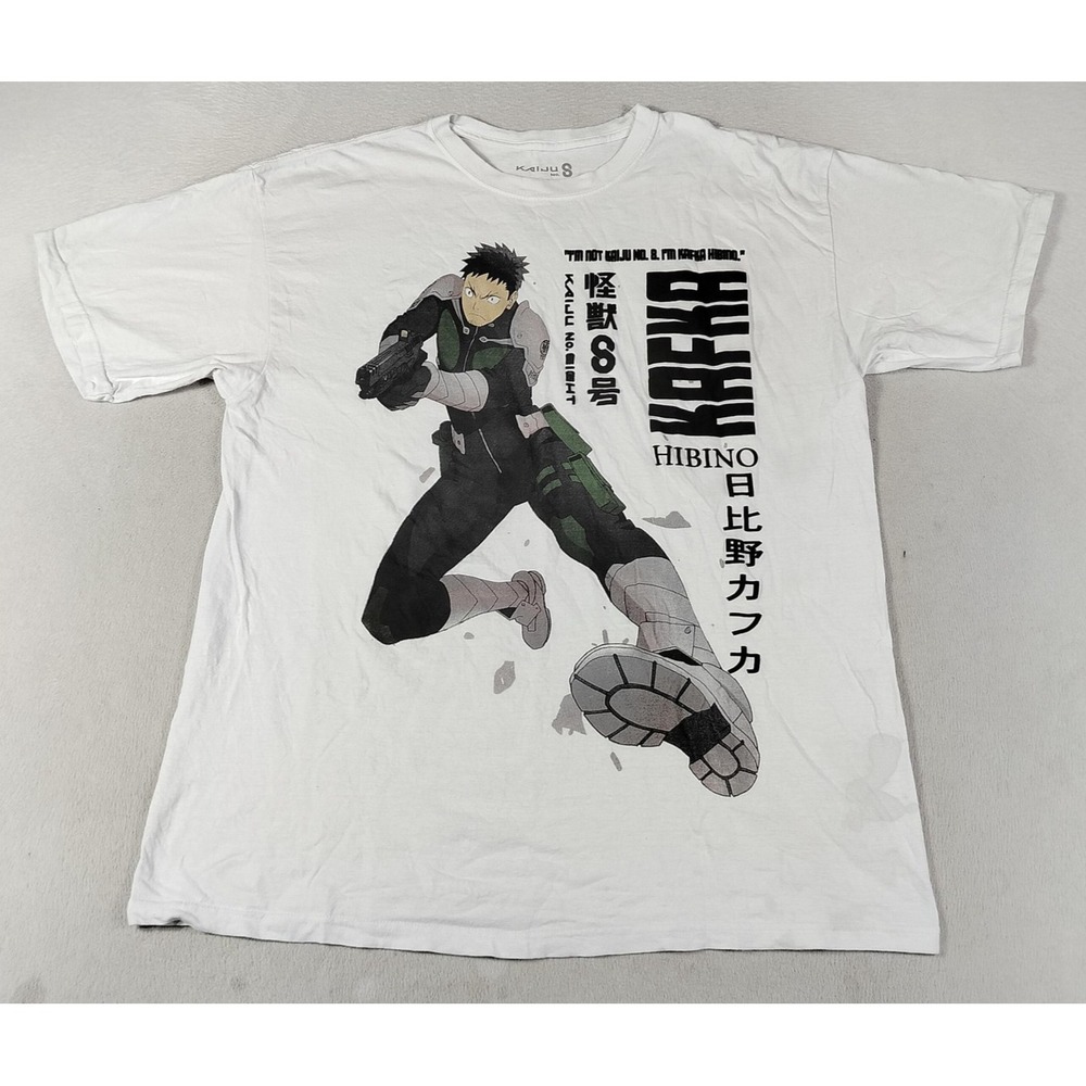 Crunchyroll Kaiju No. 8 Kafka Hibino Shirt Mens XL White Anime Graphic Tee